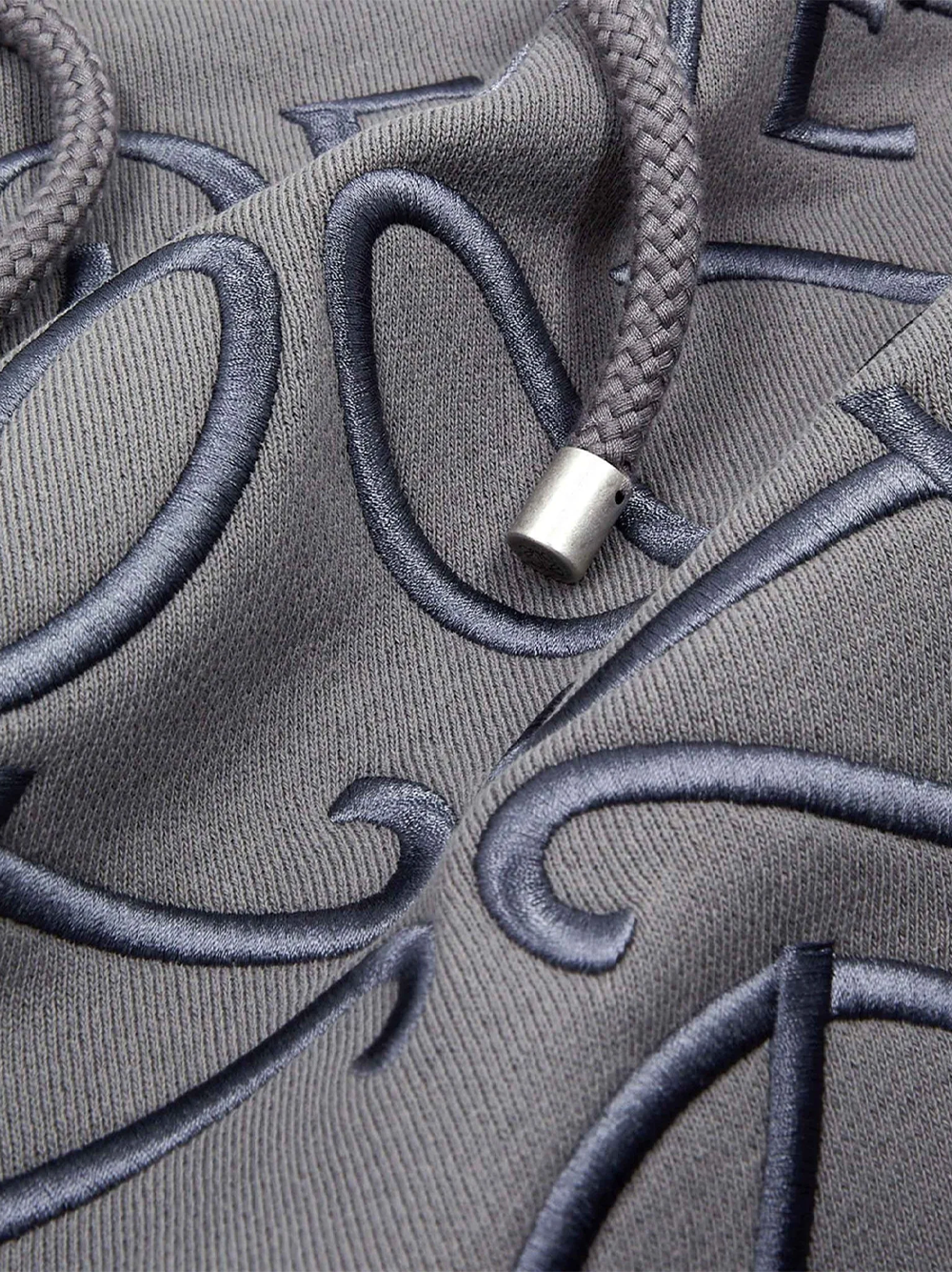 Loewe Split Logo Relaxed Fit Hoodie in Slate Grey