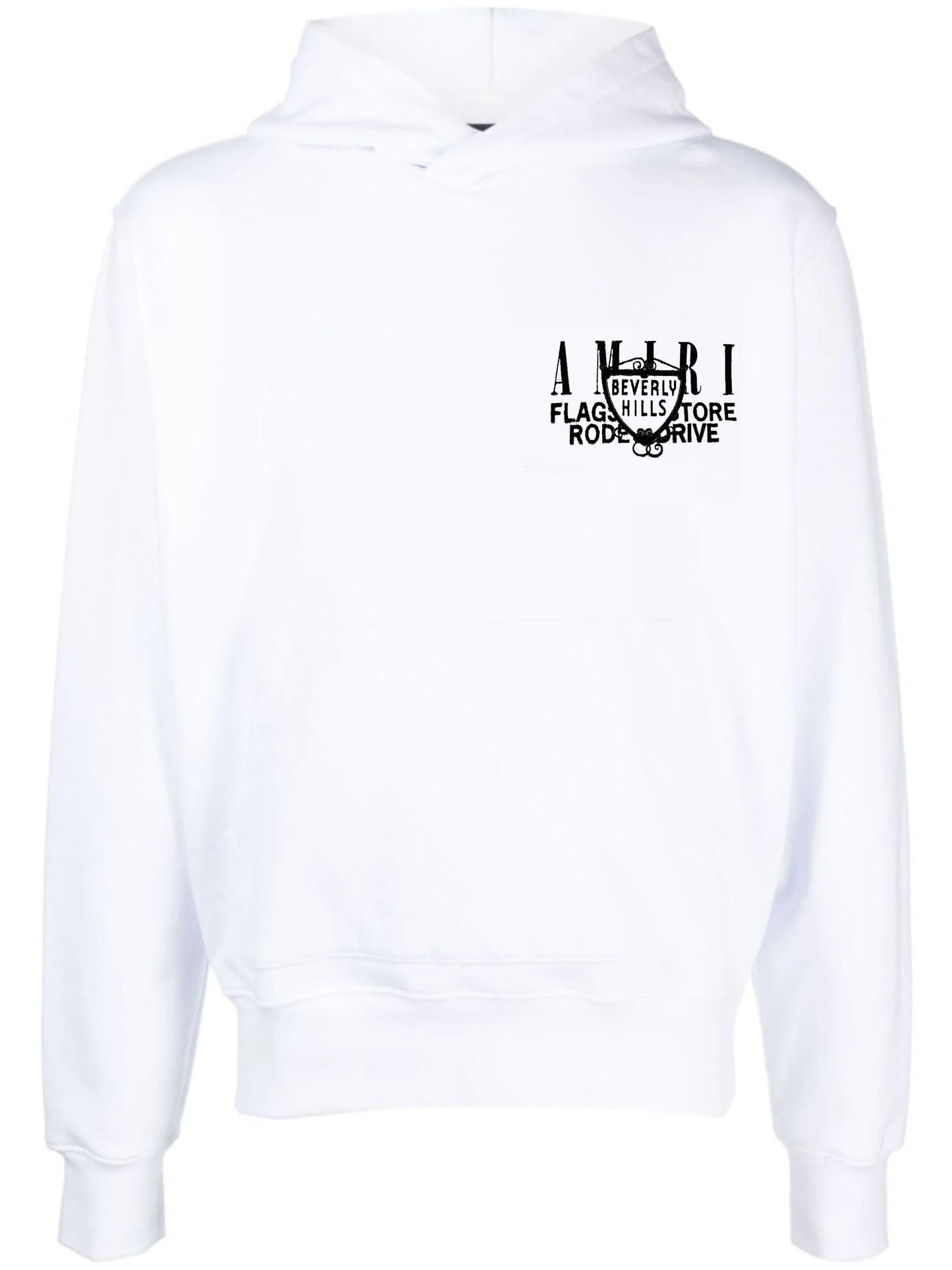 Amiri XO Beverly Hills Exclusive Hoodie in White