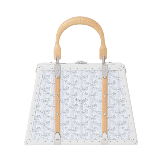 Goyard Saigon Mini Trunk Bag White