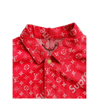 Louis Vuitton Supreme Red Monogram Chore Jacket 1/1