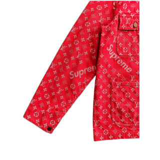 Louis Vuitton Supreme Red Monogram Chore Jacket 1/1
