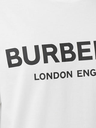Burberry London Letchford Logo Print T-shirt White