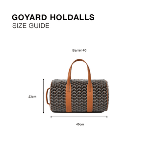 Goyard Barrel 40 Sports Bag Black
