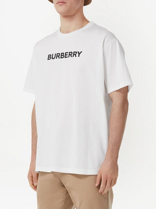 Burberry Harriston Printed Logo T-shirt in White