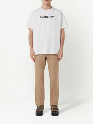 Burberry Harriston Printed Logo T-shirt in White
