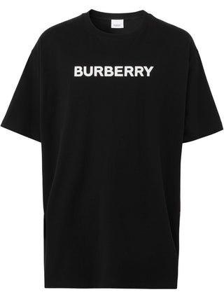 Burberry Harriston Printed Logo T-shirt in Black
