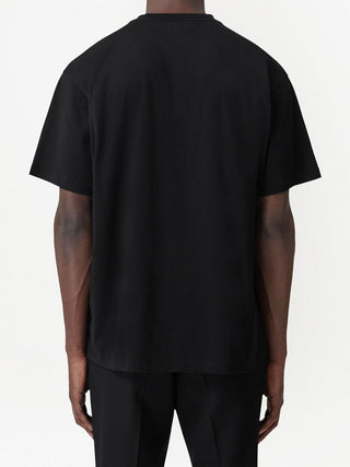 Burberry Harriston Printed Logo T-shirt in Black