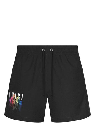 Amiri M.A. Drip Logo Swim Shorts in Black