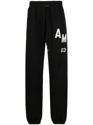 Amiri Hockey 23 Logo Patch Joggers in Black