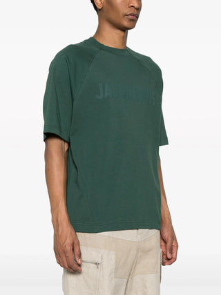 Jacquemus Le T-Shirt Typo Dark Green