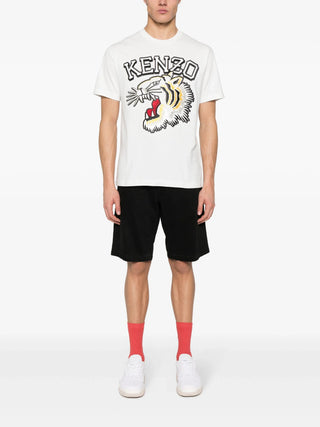 Kenzo Tiger Varsity Classic T-Shirt in White