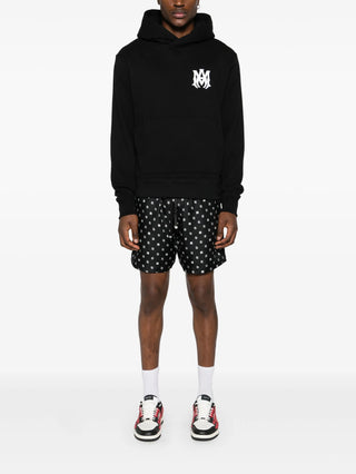 Amiri MA Core Logo Printed Hoodie in Black
