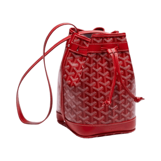 Goyard Petit Flot Bucket Bag Red