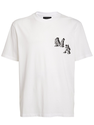 Amiri Angel Print T-Shirt in White