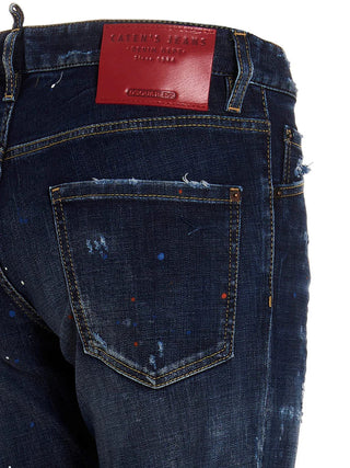 Dsquared2 Cool Guy Blue Cotton Jeans