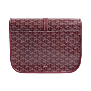 Goyard Goyardine Belvedere II Burgundy MM Messenger Bag