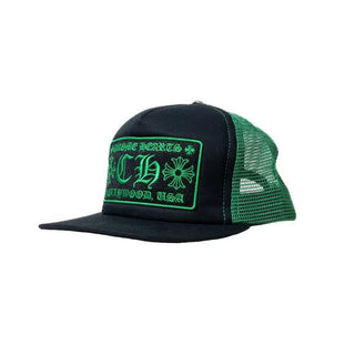 Chrome Hearts CH Hollywood Trucker Hat Black/Green