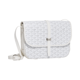 Goyard Goyardine Belvedere II White MM Messenger Bag