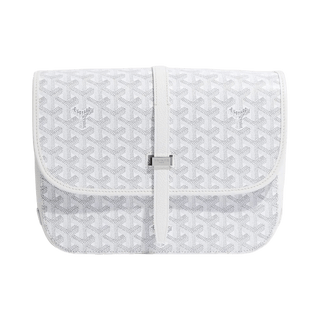 Goyard Goyardine Belvedere II White MM Messenger Bag