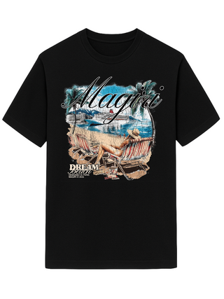 Magiri Dream Beach Printed T-Shirt in Black
