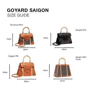 Goyard Saigon Mini Trunk Bag Black & Tan