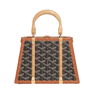 Goyard Saigon Mini Trunk Bag Black & Tan