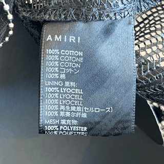 Amiri Black & Blue Logo Trucker Hat