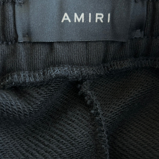 Amiri Black & Red MA Bar Logo Sweatpants