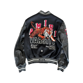 Amiri Black & Red Tiger Varsity Jacket
