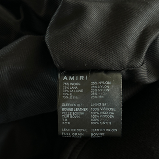 Amiri Black & Red Tiger Varsity Jacket