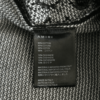 Amiri Black & White Bandana Crochet Basketball Shorts