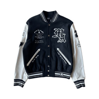 Amiri Black & White Imagination Varsity Jacket