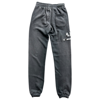 Amiri Black & White MA Bar Logo Sweatpants