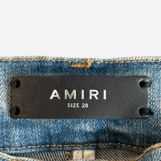 Amiri Clay Indigo Quilted Patch Jeans