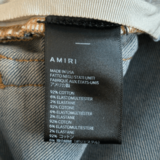Amiri Clay Indigo Quilted Patch Jeans
