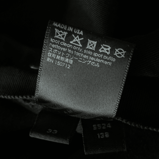 Amiri Faded Black Baroque Varsity Logo Jeans