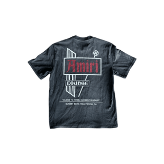 Amiri Faded Black & White Lounge Graphic T-Shirt