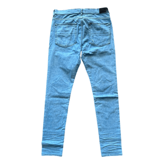 Amiri Overdyed Blue Mesh Patch MX1 Jeans
