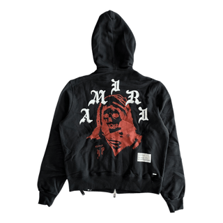 Amiri Wes Lang Black & Red Solar Kings Zip Up Hoodie