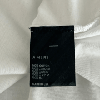 Amiri White & Black MA Angel Logo T-Shirt