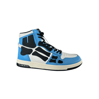 Amiri White Blue & Black Skeleton High Tops