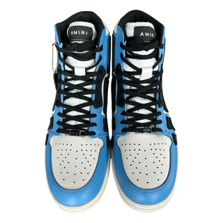 Amiri White Blue & Black Skeleton High Tops