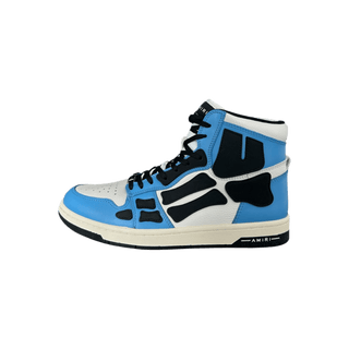 Amiri White Blue & Black Skeleton High Tops