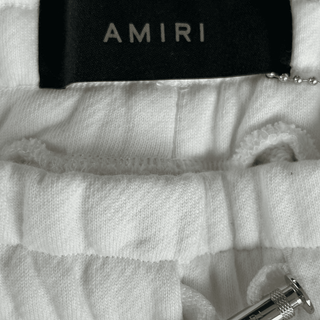 Amiri White Floral Logo Shorts