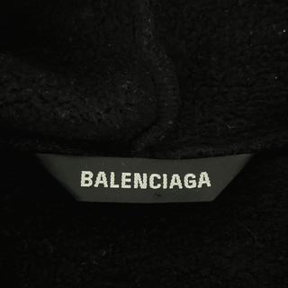 Balenciaga Black Notre Dame Distressed Hoodie