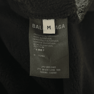 Balenciaga Black Notre Dame Distressed Hoodie