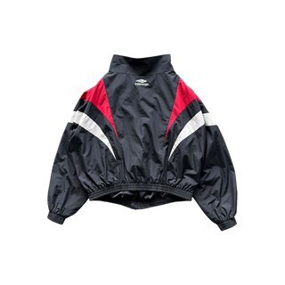 Balenciaga Black Red & White Logo Track Jacket