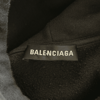 Balenciaga Black Sinners Embroidered Hoodie
