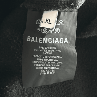 Balenciaga Black Sinners Embroidered Hoodie