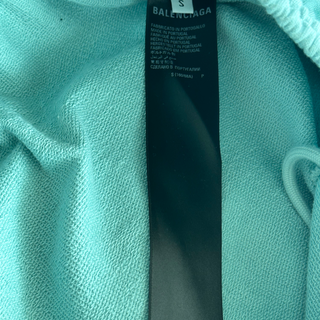Balenciaga Turquoise BB Embroidered Logo Shorts